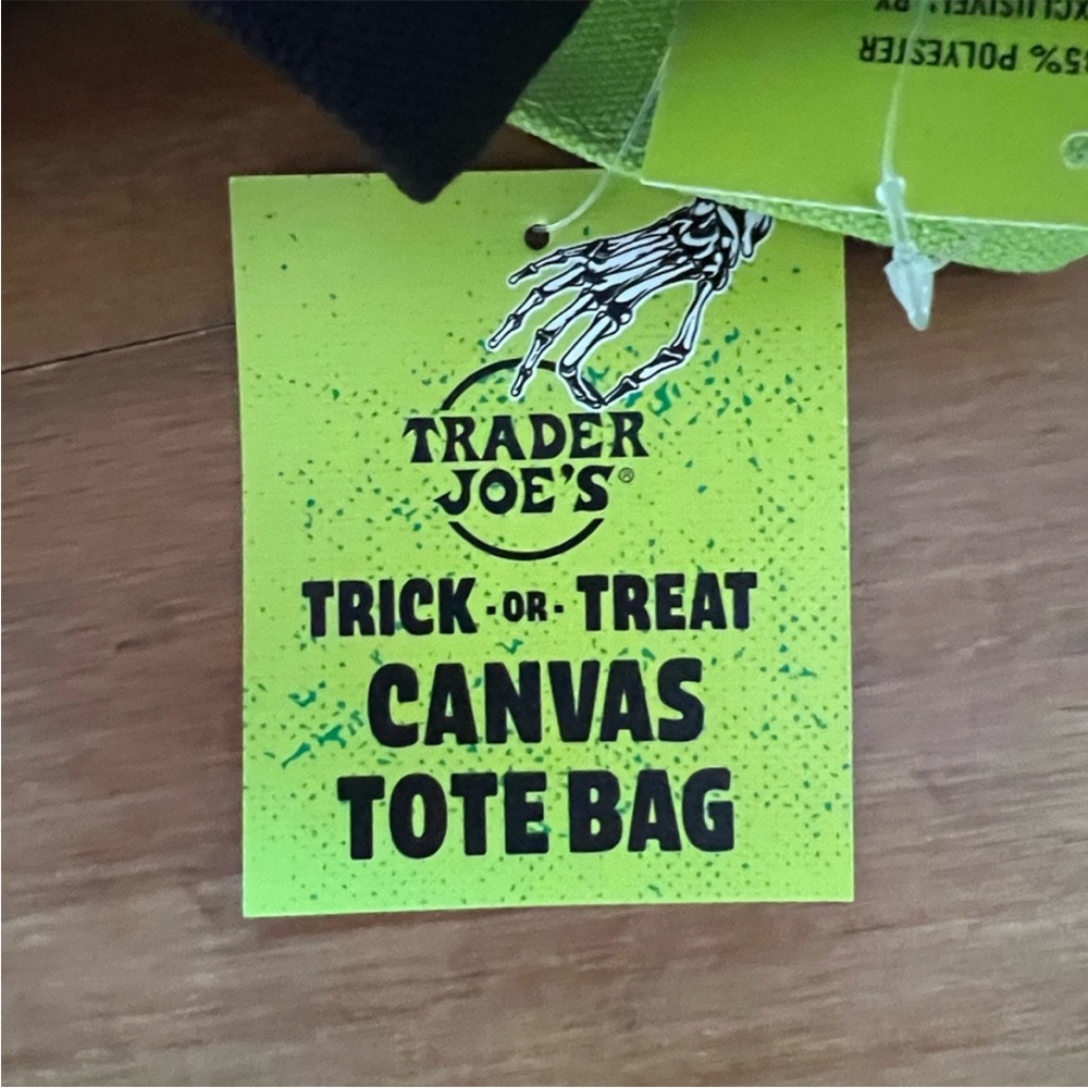 Trader Joe's Purple Canvas Mini Tote Bag - Picture 2 of 2